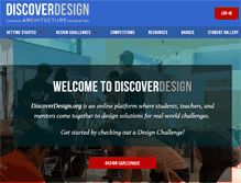 Tablet Screenshot of discoverdesign.org
